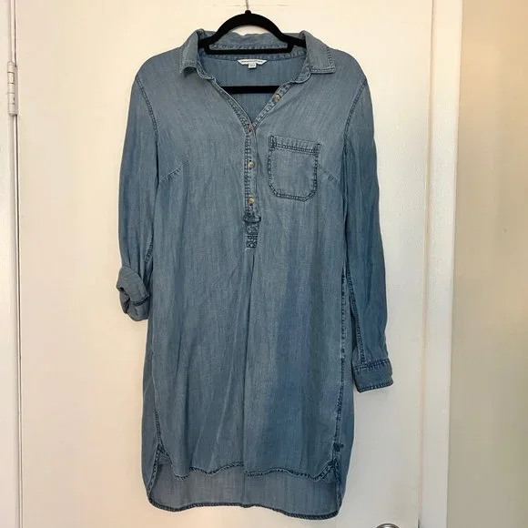 American Eagle Long Sleeve Denim Dress American Eagle Long Sleeve Denim Dress